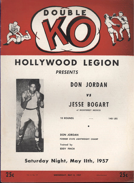 JORDAN, DON-JESSE BOGART OFFICIAL PROGRAM (1957)