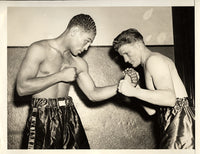 MONTANEZ, PEDRO-ORVILLE DROUILLARD WIRE PHOTO (SQUARING OFF-1938)