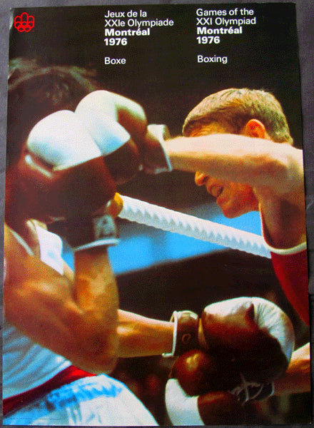 OLYMPIC BOXING POSTER 1976 (LEONARD, SPINKS, DAVIS)