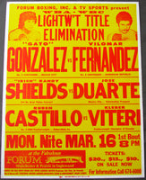 GONZALEZ, RODOLFO "GATO"-VILOMAR FERNANDEZ ON SITE POSTER (1981)