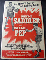 SADDLER, SANDY-WILLIE PEP FIGHT FILM POSTER (1951)