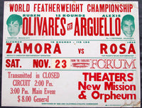 ARGUELLO, ALEXIS-RUBEN OLIVARES CLOSED CIRCUIT POSTER (1974)