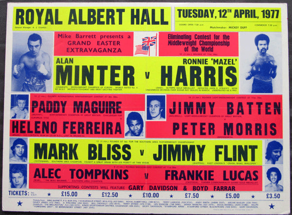 MINTER, ALAN-RONNIE HARRIS ON SITE POSTER (1977)