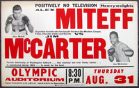 MITEFF, ALEX-JIM MCCARTER ON SITE POSTER (1961)