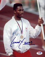 LEWIS, LENNOX SIGNED PHOTO (PSA/DNA AUTHENTICATED)