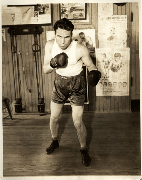 MCLARNIN, JIMMY WIRE PHOTO (1931-PREPARING FOR PETROLLE)