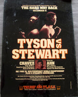 TYSON, MIKE-ALEX STEWART & CHAVEZ-AHN ON SITE POSTER (1990-RARE LARGE VERSION)