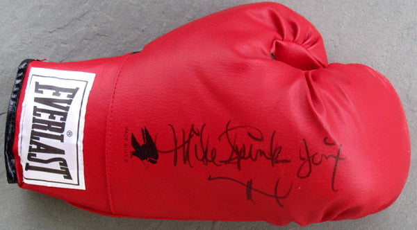 SPINKS, MICHAEL SIGNED BOXING GLOVE
