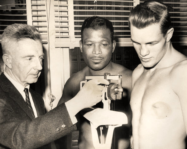 ROBINSON, SUGAR RAY-WILFIE GREAVES WIRE PHOTO (1961-WEIGHIN)