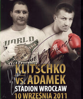 KLITSCHKO, VITALI &TOMASZ ADAMEK SIGNED PHOTO