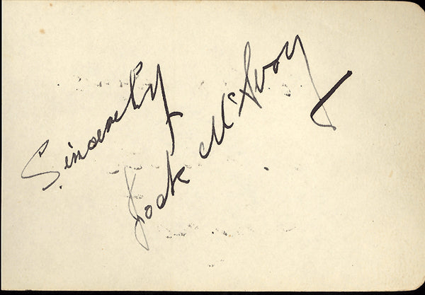 MCAVOY, JOCK INK SIGNATURE