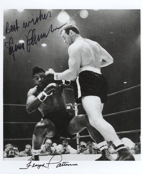 PATTERSON, FLOYD & INGEMAR JOHANSSON SIGNED PHOTO (SIGNED BY BOTH)