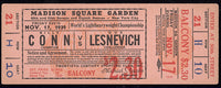 CONN, BILLY-GUS LESNEVICH FULL TICKET (1939)