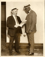 WILLS, HARRY WIRE PHOTO (1923 WITH MANAGER PADDY MULLINS)