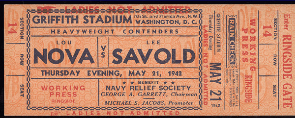 NOVA, LOU-LEE SAVOLD FULL TICKET (1942)