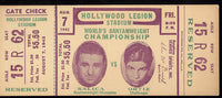 ORTIZ, MANUEL-LOU SALICA CHAMPIONSHIP FULL TICKET (1942)