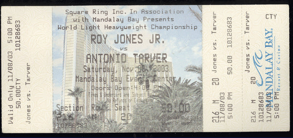 JONES, JR., ROY-ANTONIO TARVER FULL TICKET (2003)