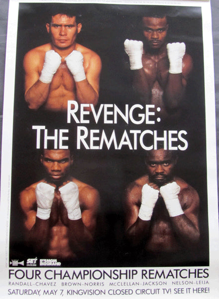 CHAVEZ, JULIO CESAR-FRANKIE RANDALL II CLOSED CIRCUIT POSTER (1994)