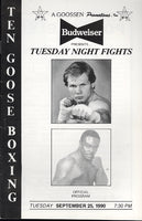 SHIELDS, RANDY-STEWART BAYNES OFFICIAL PROGRAM (1990)