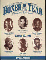 BOXER OF THE YEAR PROGRAM (1991-HOLYFIELD, CHAVEZ, FOREMAN & OTHERS)