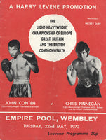 CONTEH, JOHN-CHRIS FINNEGAN OFFICIAL PROGRAM (1973)