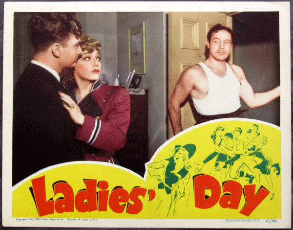 BAER, MAX MOVIE LOBBY CARD (LADIES DAY-1943)