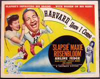 ROSENBLOOM, MAXIE MOVIE LOBBY CARD (HARVARD HERE I COME-1941)