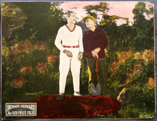 LEONARD, BENNY MOVIE LOBBY CARD (FLYING FISTS-EPISODE: THE SUR-PRIZE FIGHT-1924)