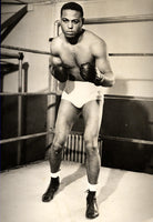 LEWIS, JOHN HENRY WIRE PHOTO (1939-PREPARING FOR LOUIS)