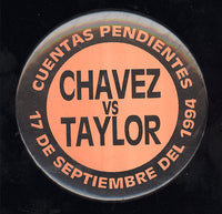 CHAVEZ, JULIO CESAR-MELDRICK TAYLOR II SOUVENIR PIN (1994)
