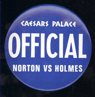 HOLMES, LARRY-KEN NORTON OFFICIAL'S PIN (1978)