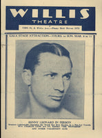 LEONARD, BENNY THEATRE PROGRAM (1923)