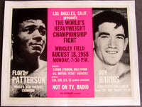 PATTERSON, FLOYD-ROY HARRIS ON SITE POSTER (1958)