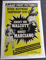 MARCIANO, ROCKY-JERSEY JOE WALCOTT I FIGHT FILM POSTER (1952)