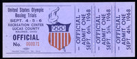 FOREMAN, GEORGE OLYMPIC TRIALS FULL TICKET (1968)
