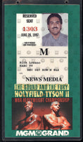 TYSON, MIKE-EVANDER HOLYFIELD II CREDENTIAL (1997)