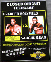 HOLYFIELD, EVANDER-VAUGN BEAN CLOSED CIRCUIT POSTER (1998)