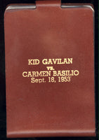 BASILIO, CARMEN-KID GAVILAN SOUVENIR WALLET (1953)
