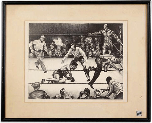 LOUIS, JOE-MAX SCHMELING II "FIRST ROUND KNOCKOUT ARTWORK (BY JOSEPH GOLINKIN)