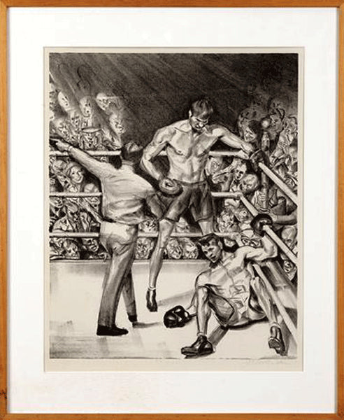 DEMPSEY, JACK-GENE TUNNEY "THE LONG COUNT" ARTWORK (BY JOSEPH GOLINKIN)