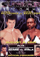 KLITSCHKO, WLADIMIR-CHARLES SHUFFORD OFFICIAL PROGRAM (2001)