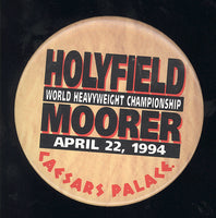 HOLYFIELD, EVANDER-MICHAEL MOORER I SOUVENIR PIN (1994)