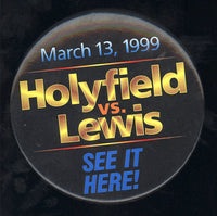 LEWIS, LENNOX-EVANDER HOLYFIELD I SOUVENIR PIN (1999)
