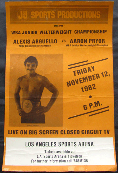 PRYOR, AARON-ALEXIS ARGUELLO I CLOSED CIRCUIT POSTER (1982)