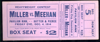 MEEHAN, WILLIE-CHARLEY MILLER FULL TICKET (1914)