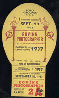 CARNIVAL OF CHAMPIONS ROVING PHOTOGRAPHER PASS (1937-AMBERS, ROSS, GARCIA)