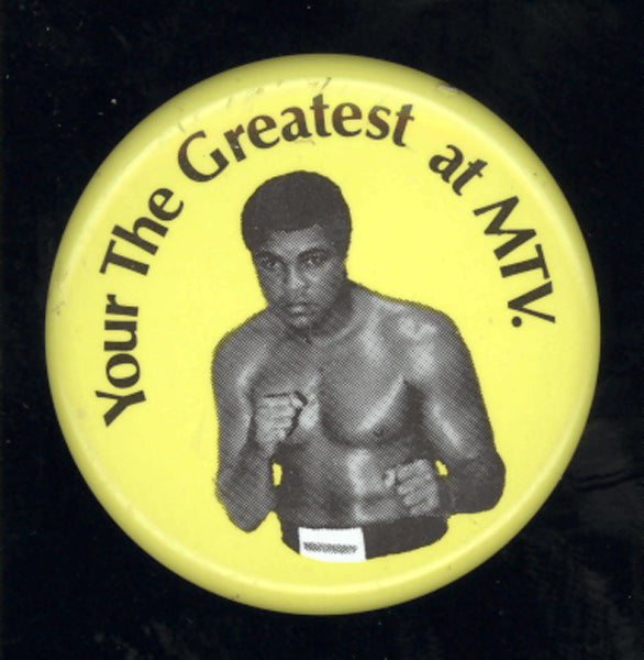 ALI, MUHAMMAD SOUVENIR PIN (1980'S-MTV)