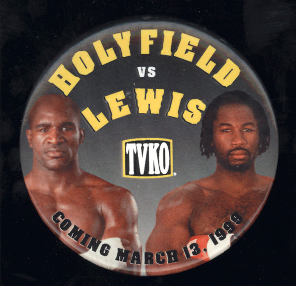 LEWIS, LENNOX-EVANDER HOLYFIELD SOUVENIR PIN (1999)