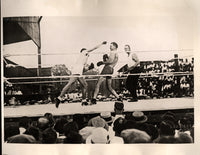 STRIBLING, YOUNG-YOUNG BOB FITZSIMMONS WIRE PHOTO (1924)