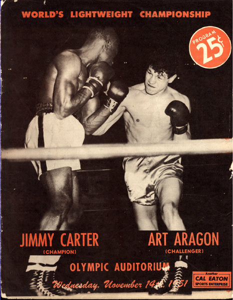 CARTER, JIMMY-ART ARAGON OFFICIAL PROGRAM (1951)